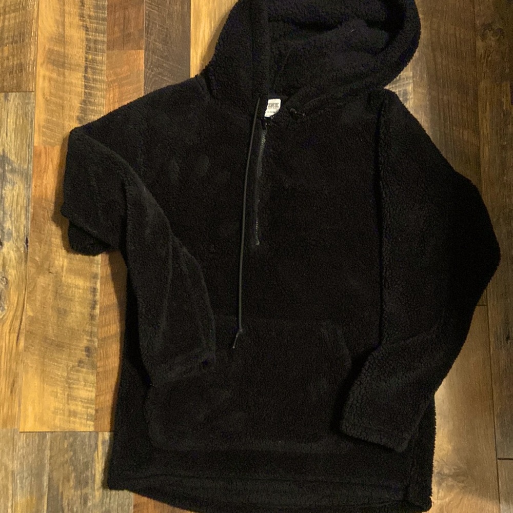 Pink Sherpa hoodie